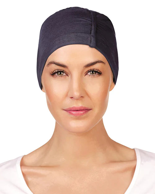 Christine Headwear Chandra Night Cap, Blue Melange - Reverse Generation