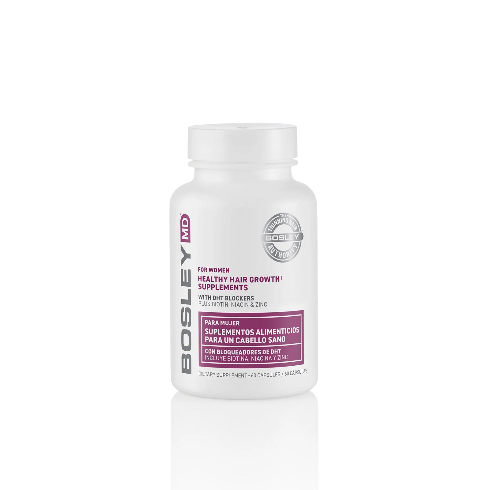 Bosley MD Women's Healthy Hair Regrowth Supplements, 50 Capsules - Reverse Generation Established in 2008