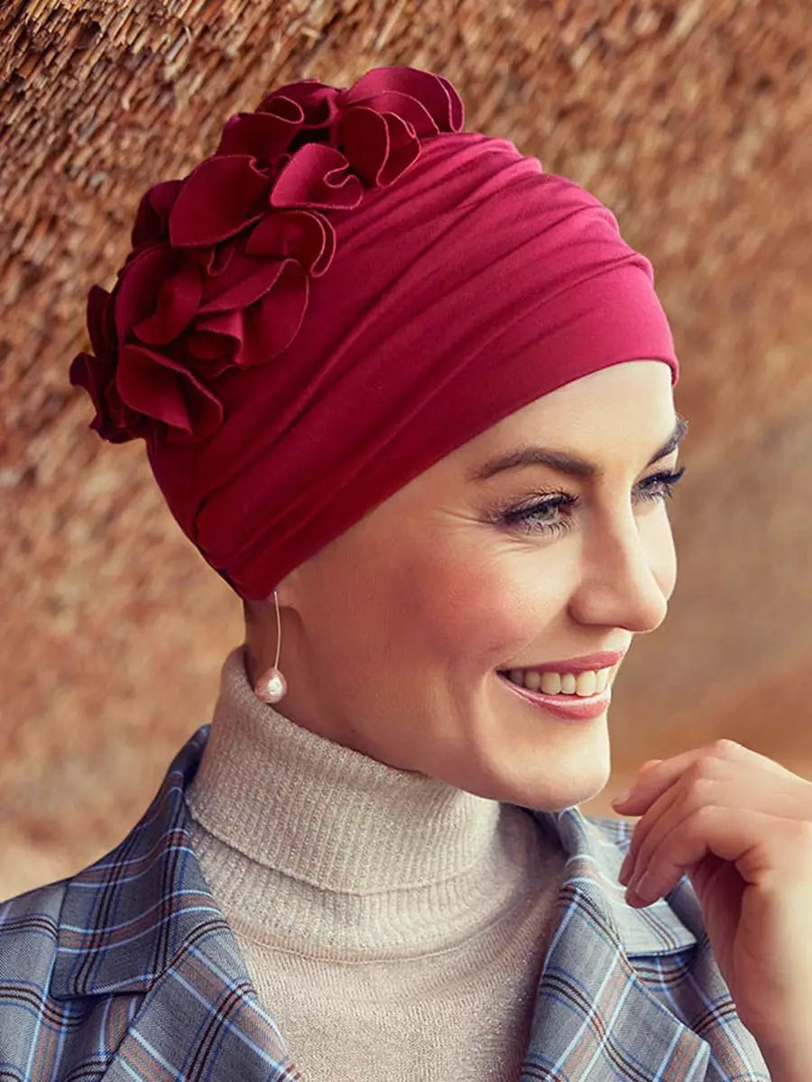 Christine Headwear Nadi Turban, Red Bud - Reverse Generation