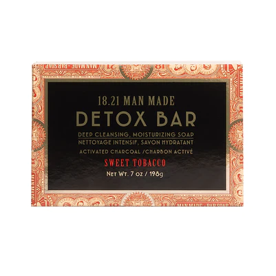 18.21 Man Made Detox Bar Soap Sweet Tobacco Scent 7 oz - Reverse Generation
