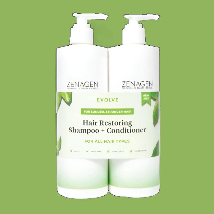 Zenagan EVOLVE Hair Repair Treatment Shampoo & Conditoner Unisex Set, 16-oz Size - Reverse Generation Established in 2008