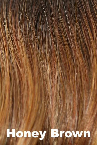 Rene of Paris Toppers - Wavy Bob Halo (#738), Honey Brown - Reverse Generation