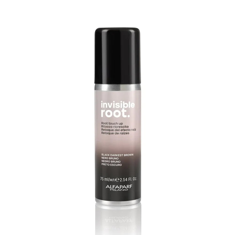 Alfaparf Milano Invisible Root Touch Up Spray, Black Darkest Brown, 2.54 fl. oz - Reverse Generation