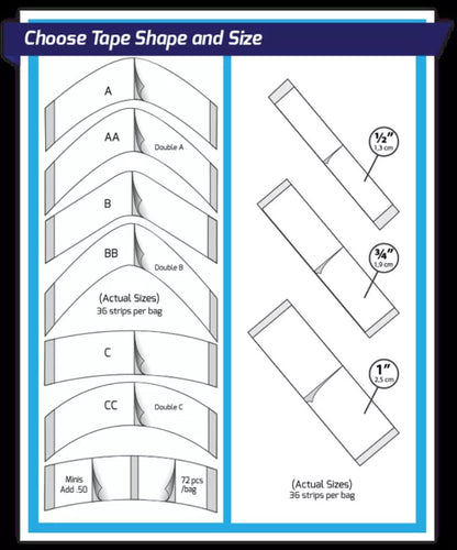 Walker  Ultra Hold Tape Contours B-36ct - Reverse Generation