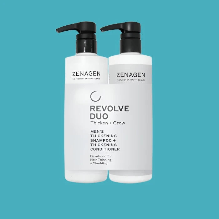 Zenagen Revolve HairLoss Treatment Shampoo & Conditioner Set for Men, 16-oz size set - Reverse Generation Established in 2008