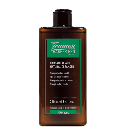 Framesi Barber Gen Hair and Beard Natural Cleanser Shampoo 3.4 & 8.4 oz - Reverse Generation