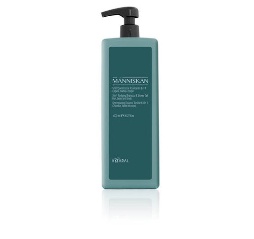 Manniskan 3-in-1 Tonifying Shampoo & Shower Gel - Liter Organic - Reverse Generation