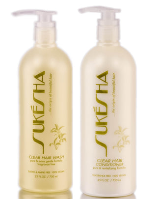 Sukesha Clear Hair Wash & Clear Hair Conditioner 12 OZ / 12 OZ - Reverse Generation